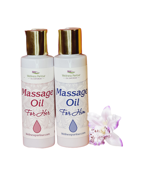 For Him & For Her Massage Oil Set